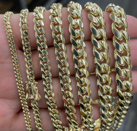 10kt Solid Miami Cuban Bracelets