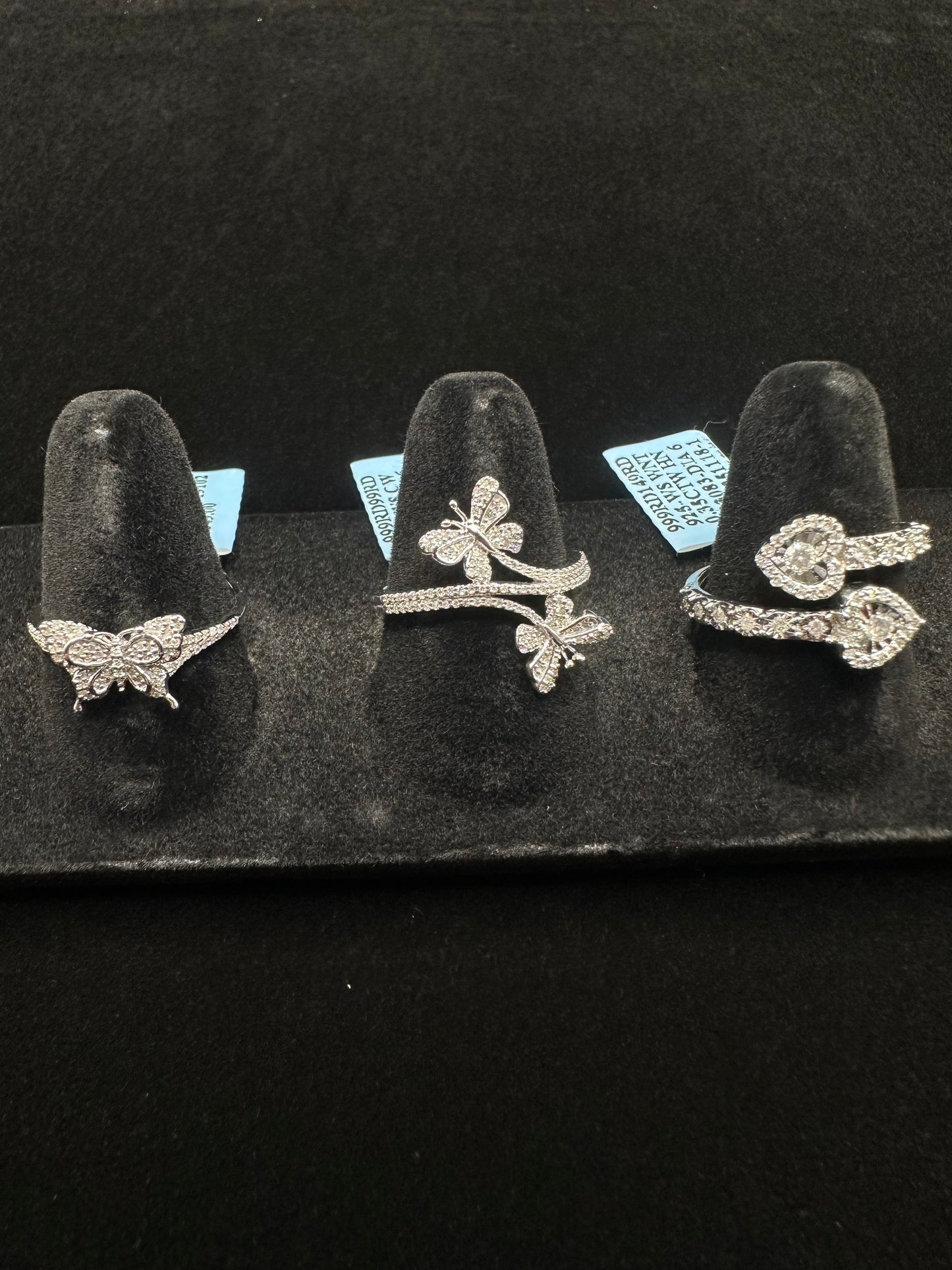 Sterling Silver & Diamond Rings