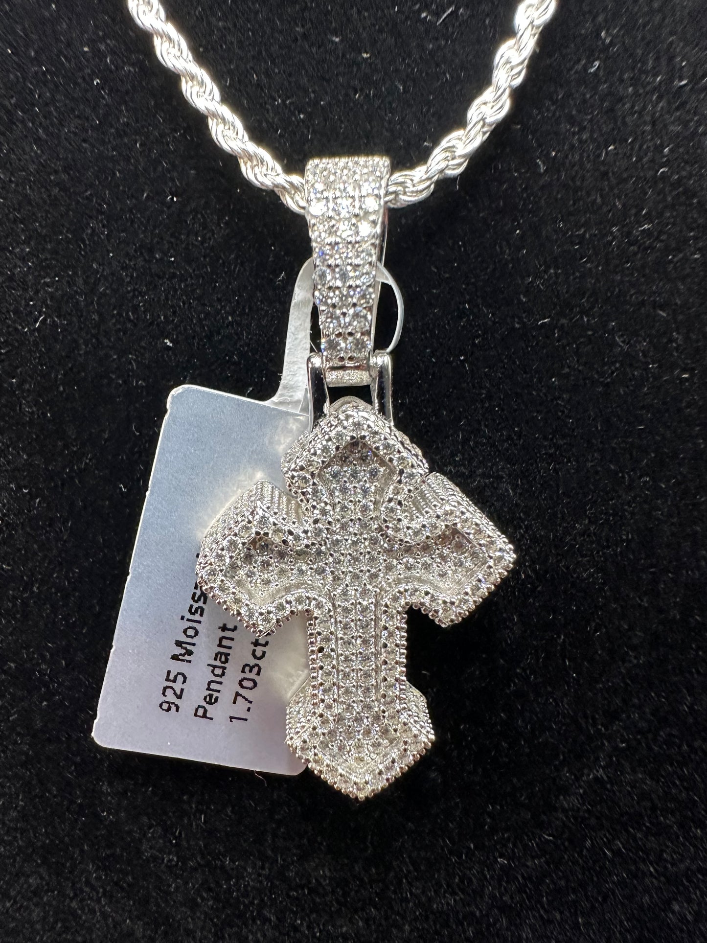 Iced Out Cross Pendant