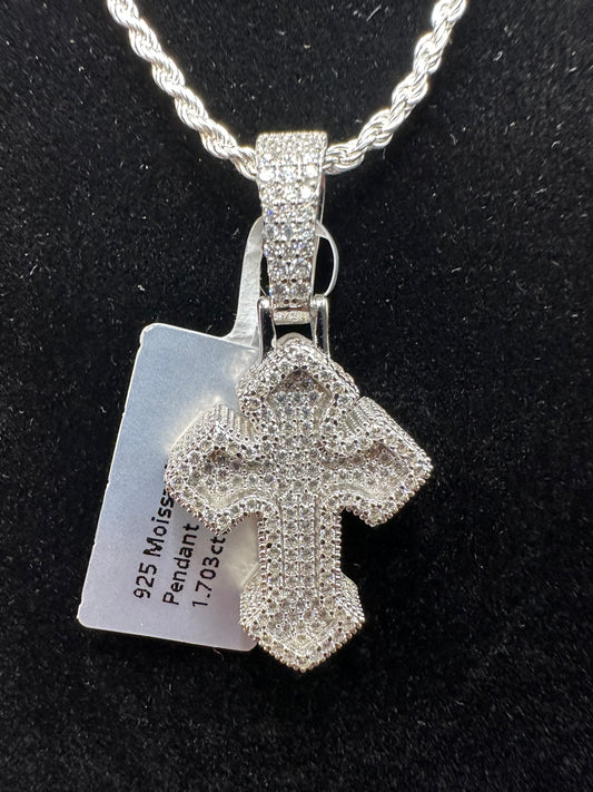 Iced Out Cross Pendant