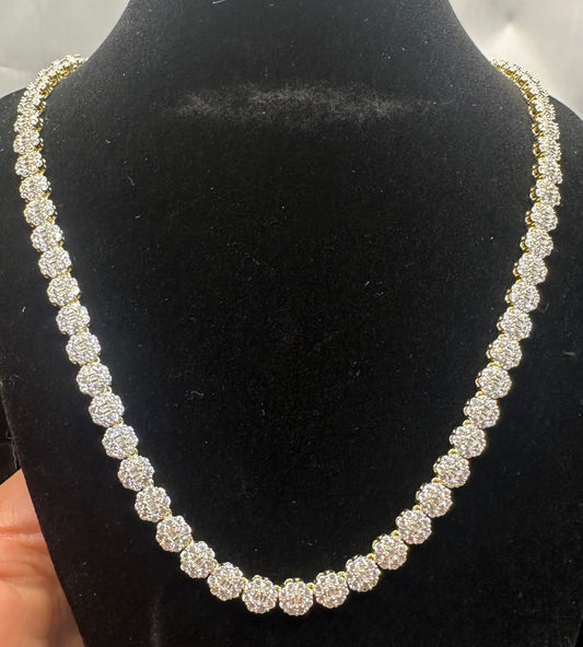 Sterling Silver CZ Chain